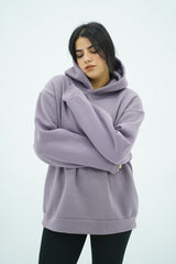 Capuche oversize Mauve clair