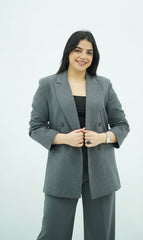 Tailleur Gris veste & pantalon