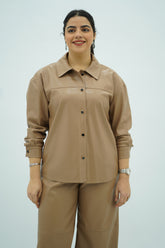 Ensemble en similicuir Beige