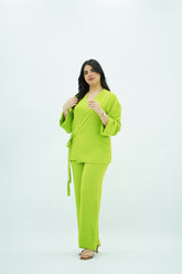 Ensemble en crêpe Vert Anis