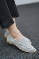 Mocassin en Daim- Gris