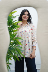 Chemise en Lin à Motifs