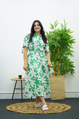 Robe à l’imprimé Vert