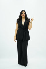 Ensemble tailleur sans manches Noir