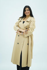 Trench long Beige sable