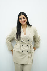 Tailleur en deux pièces - Blanc cassé