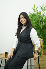 Ensemble Noir - Gilet & Pantalon