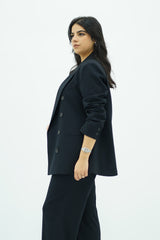 Tailleur Bleu nuit - Élégance Intemporelle