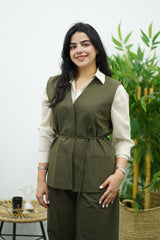 Ensemble Kaki - Gilet & Pantalon