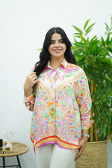 Chemise imprimée oversize florale 💐