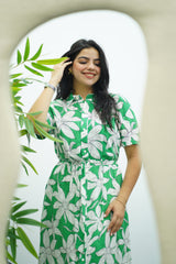 Robe à l’imprimé Vert