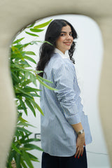 Chemise en Popeline - Bleu