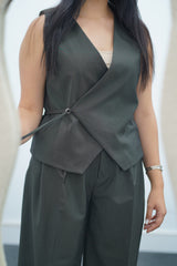 Ensemble Gilet & Pantalon - Kaki