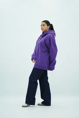 Capuche oversize Violet