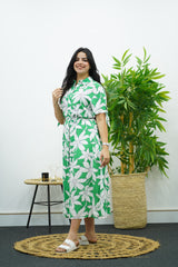 Robe à l’imprimé Vert