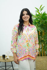 Chemise imprimée oversize florale 💐