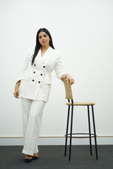 Tailleur en deux pièces, Blanc 🤍.