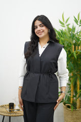 Ensemble Noir - Gilet & Pantalon