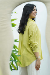 Chemise fluide- Vert pistache