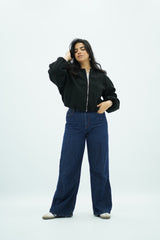 Bomber Noir Chic Oversize