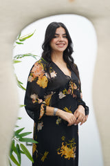 Robe fluide à motifs floral 🌼