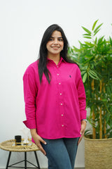 Chemise En lin - Rose Fuchsia