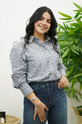 Chemise en broderie anglaise