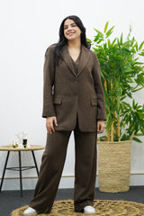 Tailleur marron