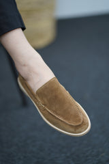 Mocassin en Daim- Marron