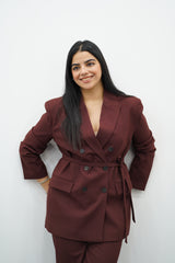 Tailleur en deux pièces- Bordeaux foncé.