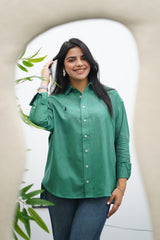 Chemise En lin - Verte