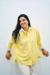 Chemise En popeline Jaune