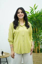 Chemise fluide- Vert pistache