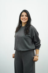 Ensemble gris chiné au confort optimal🩶