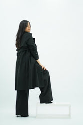 Trench Noir Ajusté