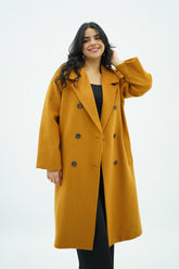 Manteau Moutarde Élégant
