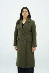 Manteau long Kaki