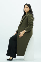 Manteau long Kaki
