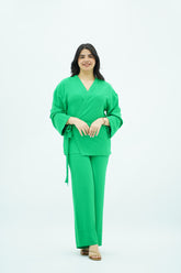 Ensemble En crêpe Vert éclatant 💚