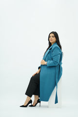 Manteau ajusté avec ceinture