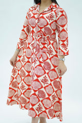 Robe imprimé feuillage