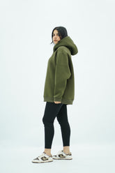 Capuche oversize kaki