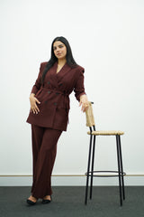 Tailleur en deux pièces- Bordeaux foncé.