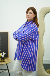 Chemise à poche Oversize en Popeline