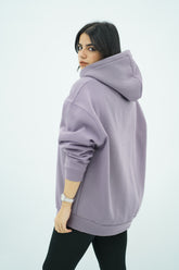 Capuche oversize Mauve clair