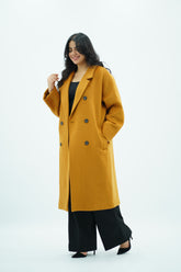 Manteau Moutarde Élégant