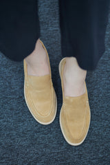 Mocassin en Daim- Camel