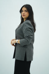 Blazer Oversize Gris Anthracite