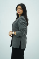 Blazer Oversize Gris Anthracite