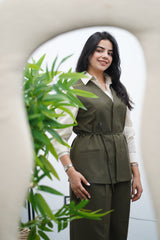 Ensemble Kaki - Gilet & Pantalon